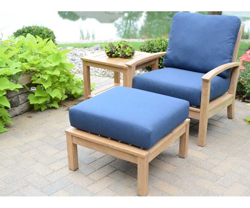 St. Lucia Teak Deep Seating Armchair- Three Birds Casual - Image 4